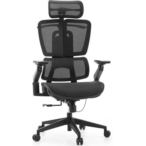 Bürostuhl / Chefsessel ERGO U2 PRO3 Sitz Netz / Rücken Netz schwarz hjh OFFICE