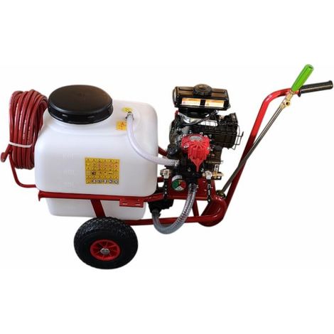 Carrello a 2 ruote con serbatoio 50 litri e pompa per irrorazione (1/2)