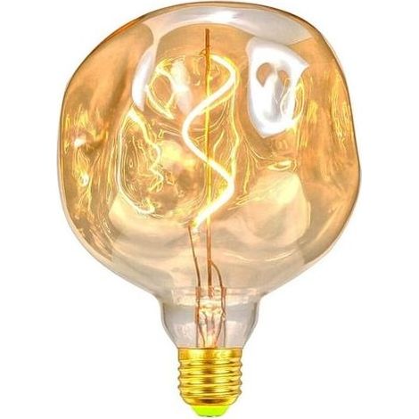 Ampoules LED vintage 4 W à intensité variable - Forme irrégulière - 220/240 V - Vis Edison E27 - Spécialité - Ampoule décorative antique (Pierre) (1/4)