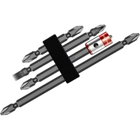 BROPPE Embouts de tournevis électriques Phillips à double tête en acier S2 PH2, embouts magnétiques allongés, lot de 4 (1/5)