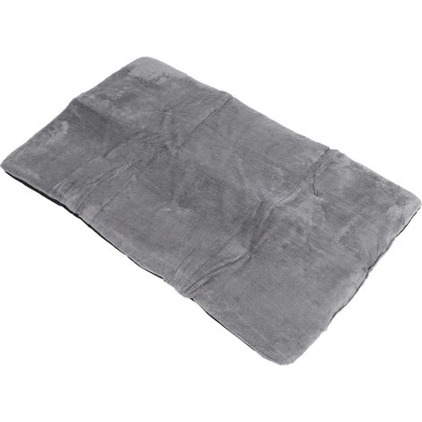 Tapis chauffant auto-chauffant pour animaux de compagnie, doux et hypoallergénique, pour chiens et chats. Tapis thermique portable et lavable, pour l'intérieur et l'extérieur. Gris argenté XL. (1/5)