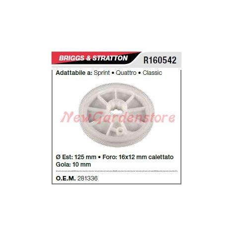 Puleggia avviamento B&S rasaerba tosaerba tagliaerba sprint classic R160542