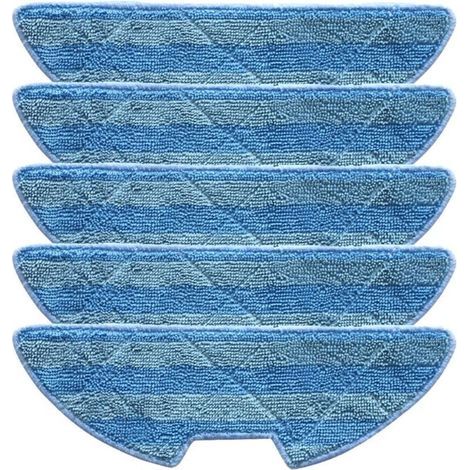 BUNTHAUS CSPARKV 5PCS Chiffon de vadrouille Compatible avec EZIclean One Aspirateur Robot Laveur Aqua Robot Aspirateur Microfibre Vadrouille Chiffon Remplacement