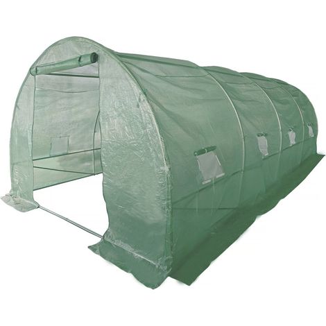Tunnelgewächshaus für den Garten "Lys" – 6 x 3 M - 18 M² - 140 g – Grün