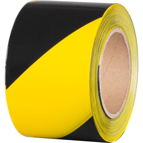 Band Strend Pro, 80 mm, L-250 m, PE, Warnband, gelb/schwarz (1/3)