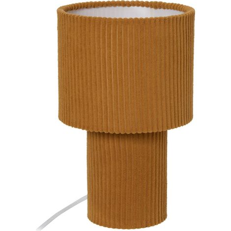 Lampe Jolina cylindrique H.28cm jaune - Atmosphera créateur d'intérieur (1/5)