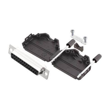 MH Connectors MHDPPK25-DB25S-K Kit embase SUB-D femelle 180 ° Nombre de pôles: 25 fût à souder 1 pc(s) (1/2)