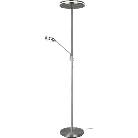 Lampadaire LED Franklin 35W dimmable argent Trio 4100lm (1/5)