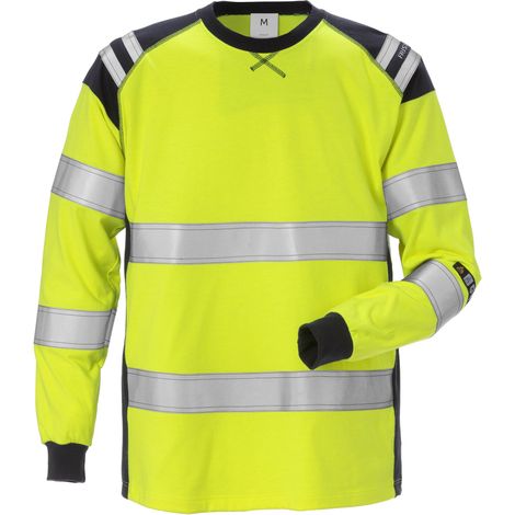 Fristads 125041-171-4XL Flamestat High Vis T-Shirt Langarm Kl. 3 7077 TFLH Warns (1/2)
