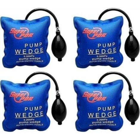 Inflatable car lifting cushion, self-assembly inflation wedge, each piece supports up to 300 kg, heavy-duty lifting cushion for furniture (4 pieces) (1/4)