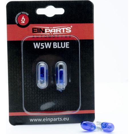 EinParts Bombillas Halógenas W5W 12V 5000K Blanco 5W W2.1x9.5d, 2 piezas (1/4)