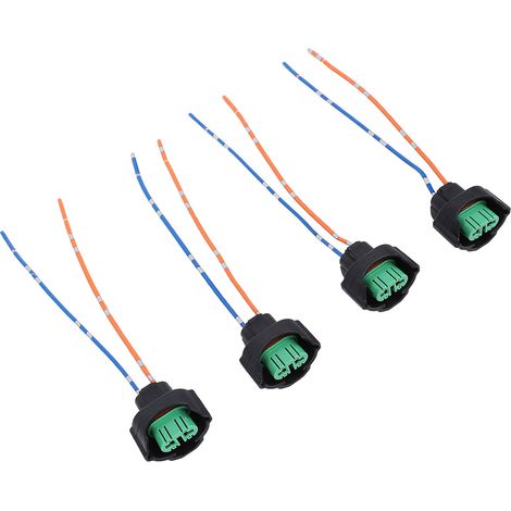 4 pièces Faisceau de câblage pour douille de phare H11 H8 H9 Adaptateur de prise de phare DC12 à 24V pour ampoule halogène femelle (1/5)