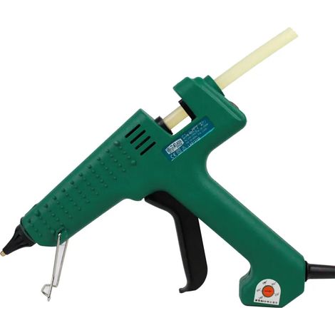 LAOA Pistolet à colle à Air thermofusible pistolet professionnel a colle, pour métal/bois baton de travail papier épingle à cheveux PU fleurs, 150 W (1/3)