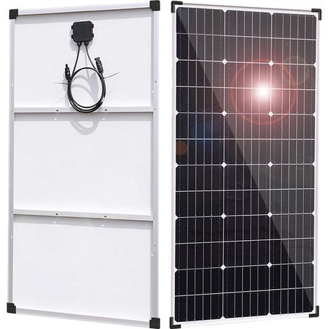12-V-Flex-Solarpanel-Set, 100 W Leistung, monokristallines Material, wasserdichtes Design (1/2)