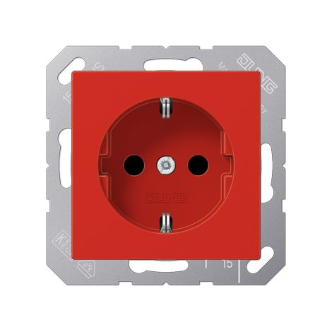 Jung Presa SCHUKO®, 16 A 250 V , termoplastico, Serie A, rosso A 1520 BF RT