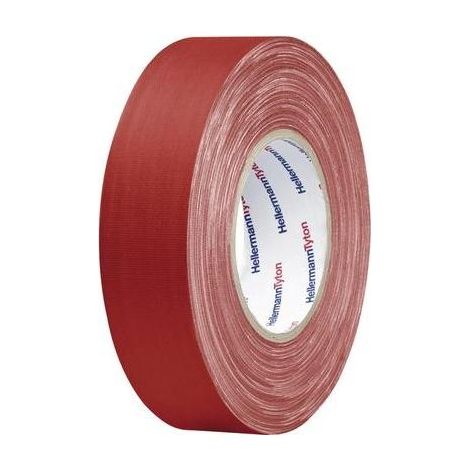 HELLERMANN TYTON 712-00501 - CINTA ADHESIVA (50 M), COLOR ROJO