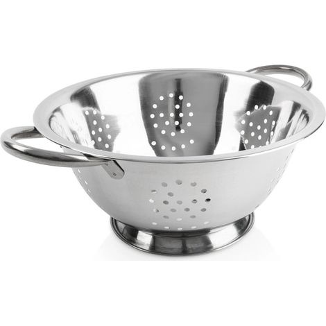 Stainless Steel Kitchen Colander with Handles, 24 cm (1/5)