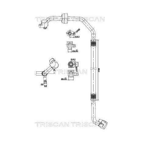 Conduite à haute/basse pression, climatisation TRISCAN 9010 16015 FORD 2102397