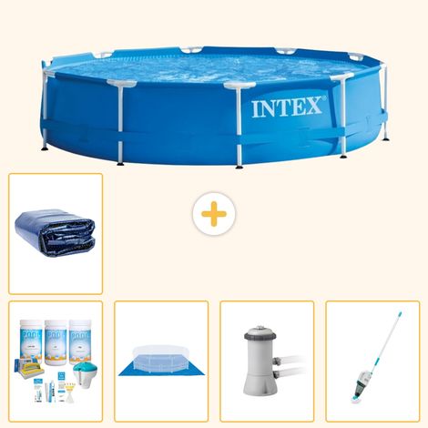 Intex Piscine Tubulaire Ronde - 366x76 cm - 6-pièces S20443 (1/4)