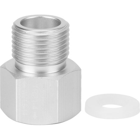 Adaptateur Aluminium TR21x4 vers W21.8‑14 pour Bouteille CO2 Soda - Argenté (1/5)