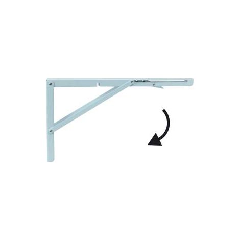 MENSOLE ROBUSTE PIEGHEVOLI BIANCHE  mm.400x270h. colore bianco