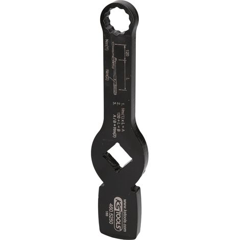 KS Tools 3/4" Schlag-Zwölfkant-Schlüssel mit 2 Schlagflächen, 19 mm - 460.5250 (1/5)