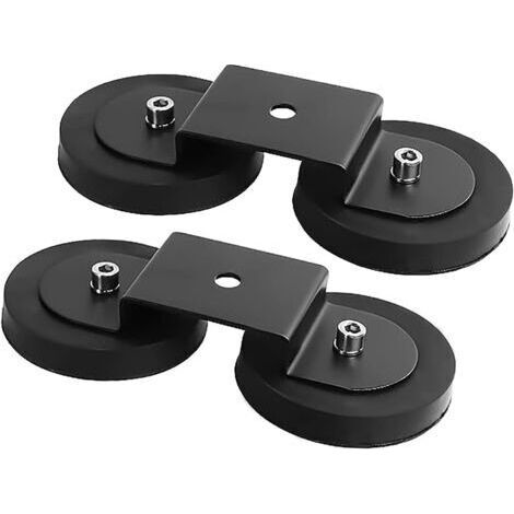 2 pièces Support de Montage de Barre Lumineuse LED à Base magnétique, Support Ventouse Puissant, Convient pour Voiture véhicule Tout-Terrain Phare de Camion Barre Lumineuse de Toit. (1/5)