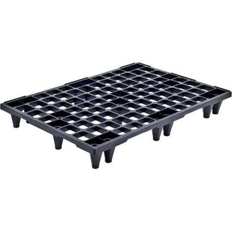 Pallet in plastica (PPR), bancale Mis. 800 L x 1200 P x 138 H mm, piano forato, portata statica 1600 Kg, portata dinamica 900 Kg