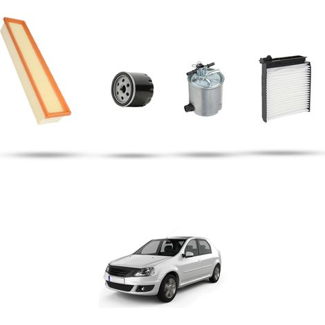 Kit tagliando 4 filtri compatibile con Dacia Logan 1.5 Dci 50kw dal 2005 (1/5)