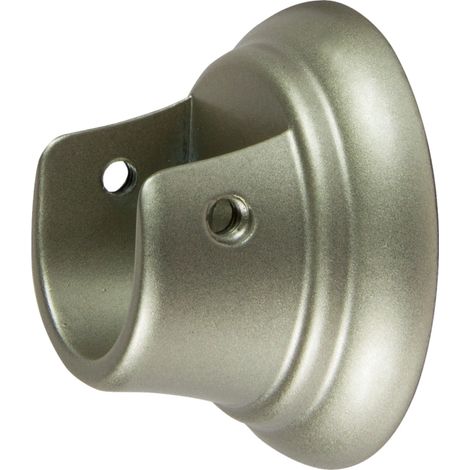 2 supporti nichel laterali per tubo tenda diametro 20 mm