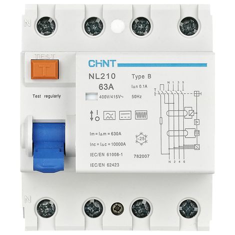 Leistungsschalter Chint nl210 25A 100mA 3-polig