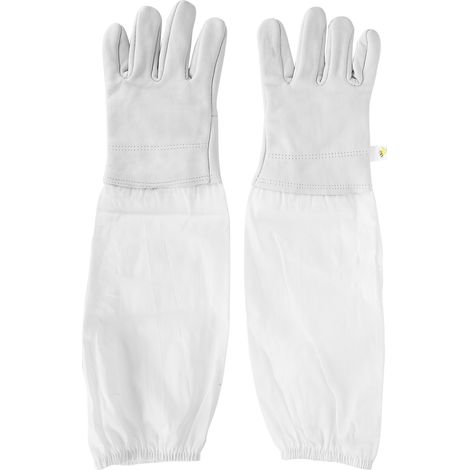 Gants d'apiculture à manches longues et poignets élastiques, taille XL. (1/5)