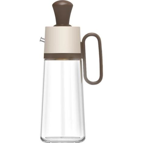 Bouteille d'Huile - Verre - 550ML - Pinceau à Badigeonner - Acier Inoxydable (1/4)