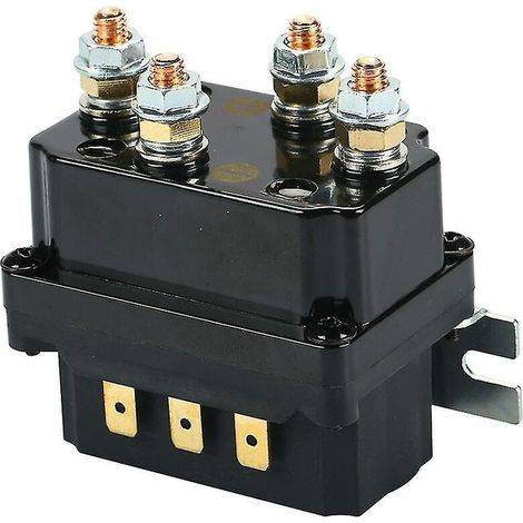 12v Winch Rocker Switch Thumb 250a Solenoid Relay Contactor Winches For Atv Utv (1/5)