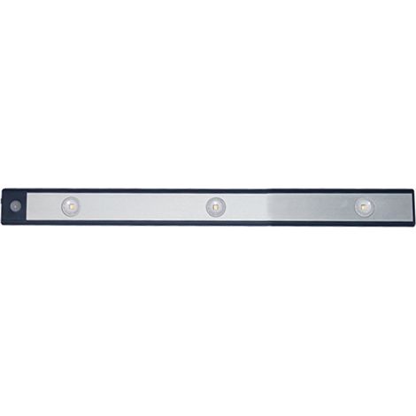 Ultra-thin LED closet light, smart, rechargeable, wireless, with motion sensor, 40 cm / 15.7 inches, black (1/5)