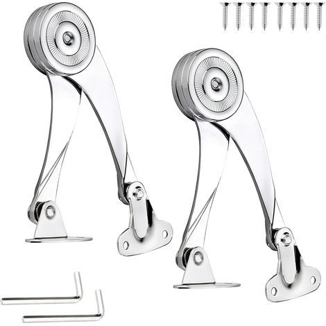 Charnière Porte Placard, Support Charnière Acier Inoxydable Charniere Meuble Réglable Angle D'ouverture 75 ° / 90 ° / 110 °avec Clé Hexagonale Pour Les Armoires Et Penderies Domestiques (1/5)