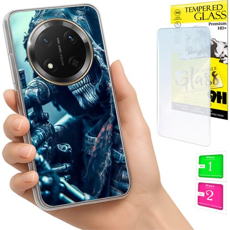 Custodia per Honor Magic7 Lite con cover fotografica e vetro temperato 9H. (1/5)
