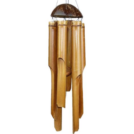 Bamboo wind chimes, great sound, decorative for the garden and balcony-- (1/5)