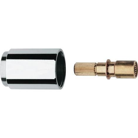 Grohe Verlängerungsset, 40mm, für UP-Ventile 3/4"/1"/1 1/4" und Mehrwege-Umstellungen 1/2", Edelmessing, 06428Z00 (1/3)