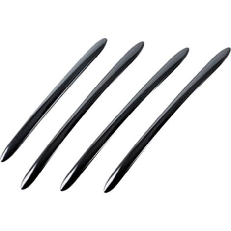 Embellecedor de cubierta de manija de puerta exterior de acero inoxidable negro para BMW Serie 5 F10 F18 F11 (modelos 2011-2017)