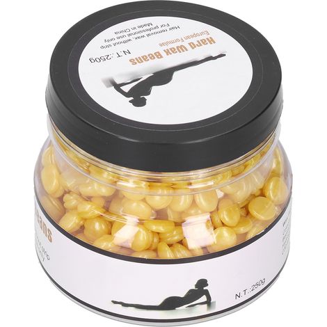 Harte Wachsperlen mit Pflanzenextrakt für Gesicht, Achseln und Beine – 250 g
