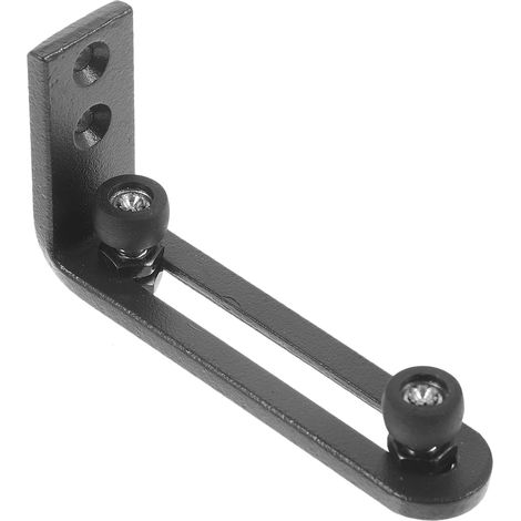 Guide de sol pour porte de grange coulissante noir (1/5)