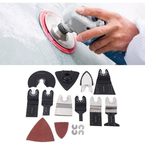 Ensemble de 98 pièces comprenant des lames de scie universelles et des accessoires pour outils électriques de travail du bois. (1/5)