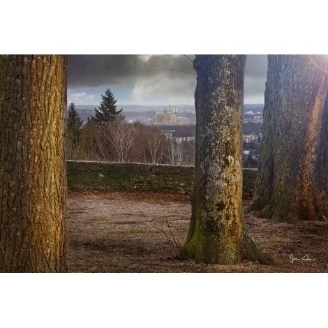 Tableau sur toile vue cathédrale de Metz 65x97 cm - Impression sur Toile Murale Décorative - Image imprimée en HD sur Toile - Toile sur Châssis en Bois FSC - Fabriqué en France (1/5)