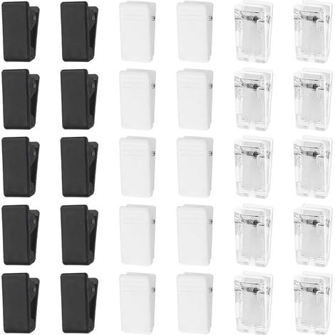 30 clips de pared autoadhesivos de plástico para colgar en la pared, clips de almacenamiento multifuncionales, clips de fotos para el hogar, la oficina, carteles, Halloween y decoraciones navideñas
