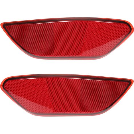 Réflecteur de pare-chocs arrière rouge – Lot de 2 pièces – Feu d'avertissement de remplacement pour Cayenne 2011-2014 – Matériau ABS durable - 95863110500 (1/5)
