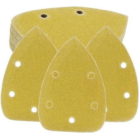 20 pièces - papier brillant - papier d'herbe - pour plus de détails ponceuse à souris - papier de verre - triangle de papier de verre - jeu de papier de verre - grain 40 10 pièces - grain 80 10 pièces (1/5)
