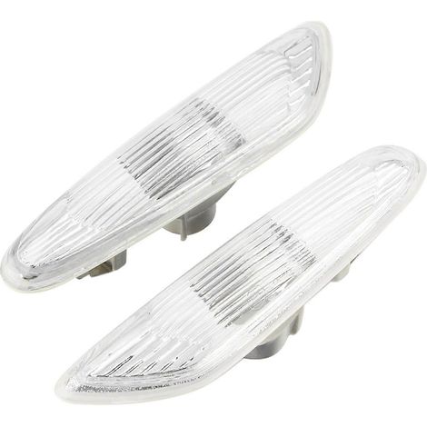 2pcs Feux de Clignotants Latéraux Sans Ampoule pour E90 E91 E92 E93 Série 3 2006-2011 (Blanc) (1/4)