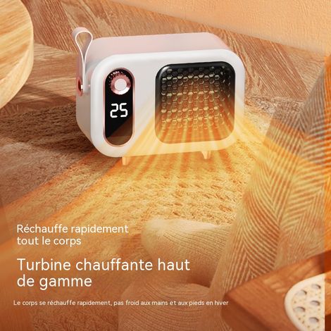 Chauffage soufflant domestique, radiateur électrique silencieux, chauffage à plusieurs niveaux à chauffe rapide, économe en énergie pour maison et bureau (1/4)