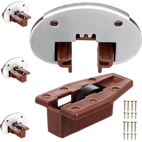 TEHAUX Kit de 4 glissières tiroir, roulettes pour commode et table des (1/5)
